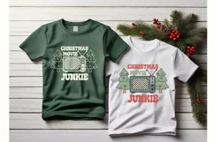 Merry Christmas, christmas movie junkie svg and sublimation Product Image 3