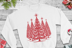 Christmas Pine Tree SVG, Forest Group Holiday Cutting File Product Image 3