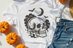 Vintage Halloween Skull SVG | Gothic Retro Skeleton PNG Product Image 3