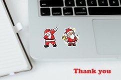 santa printable sticker bundle, santa christmas sticker Product Image 3