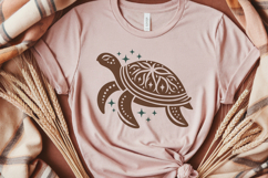 Celestial Sea Turtle SVG. Tribal Turtle Mandala PNG clipart Product Image 2
