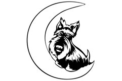 Scottish Terrier Bandle Svg/Png/Jpg/Ai/Vector purebred breed Product Image 6