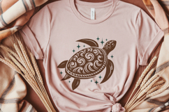 Ornamental Sea Turtle SVG | Tribal Turtle Mandala Cut File Product Image 3