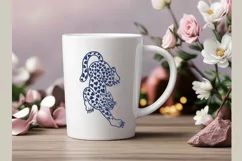 animal love tatto style, love leopard, svg & sublimation Product Image 3