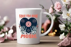 love music, feed the soul music, valentine svg & sublimation Product Image 2