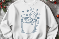 Retro Christmas Doodle SVG Files, Santa, Tree, Mug Product Image 3