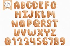 Wood alphabets and numbers clipart Product Image 4