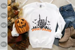 Spooky Season SVG Design , Halloween Quote SVG Cut Files Product Image 3
