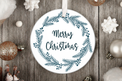 Minimalist Christmas Wreath with Pine Branches and Berries Product Image 2
