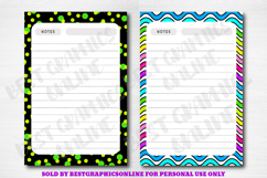 Rainbow Colors Note Paper Bundle, Rainbow Writing Papers Set Product Image 4