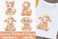 Summer Patchwork Pet Sublimation Designs PNG Product Image 2