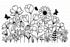 Flower Svg, Blooming Wildflower Svg, Floral Svg Product Image 7