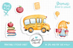 Back to School Gnomes Sticker, Gnome sticker Product Image 2