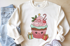 Christmas Cupcake, Candle, Bauble, Pudding PNG Sublimation Product Image 5