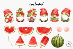 Watermelon gnome clipart, gnome clipart, watermelon clipart Product Image 3