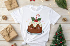 Christmas Pudding Cupcake Donut Cocoa PNG Sublimation Product Image 4