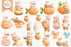 Easter Clipart, Easter Rabbit Clipart, Rabbit Clipart, Easte Product Image 3