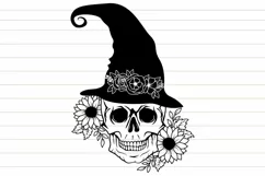 Floral Skull Svg Skull Flower Svg Halloween Svg Skull Svg Product Image 5