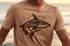 Tribal Shark Silhouette SVG | 4 Shark Designs PNG Product Image 5