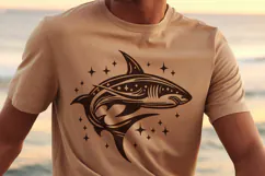 Tribal Shark Silhouette SVG | 4 Shark Designs PNG Product Image 5