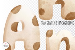 Cow alphabets and numbers, cow font clipart, cow alphabet Product Image 3