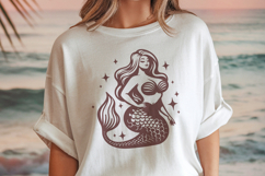 Mermaid Silhouette SVG Cut Files| 4 Magical Mermaid Designs Product Image 3
