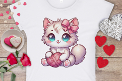 Valentine’s Day Sublimation PNG Cute Animals Clipart Product Image 4