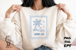 sunny day summer vibes Preppy Hand Drawn Product Image 1