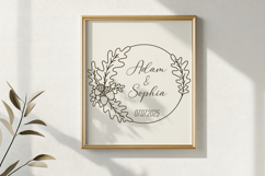 Oak Leaves and Acorns Wreath SVG | Autumn Circle Frame SVG Product Image 3