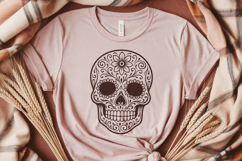 Sugar Skull SVG Files | Floral Day of the Dead 4 Designs Product Image 3
