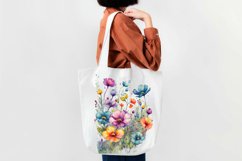 Watercolor Meadow Floral Clipart Product Image 3