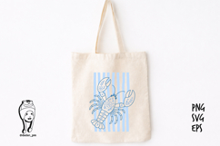 Floral Ocean Creatures hand drawn Product Image 3