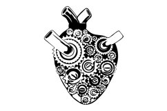 Heart motor Svg/Jpg/Png/Ai/Technological heart/Vector heart Product Image 3