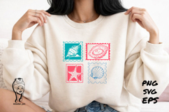 Vintage Sea Life Aesthetic Stamp Product Image 2