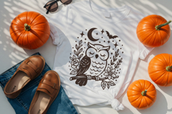 Kawaii Halloween Owl SVG and PNG Clipart Product Image 3