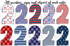 Nautical Sailing Doodle Alphabet Letters Product Image 4