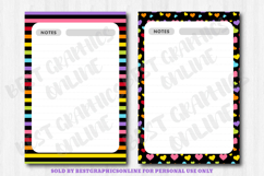 Rainbow Printable Note Paper Bright Writing Papers Page Product Image 4