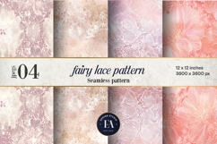 Fairy Lace Digital Paper, Floral Lace Pattern Product Image 1