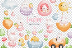 Easter Clipart, Easter Rabbit Clipart, Rabbit Clipart Product Image 3