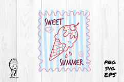 sweet summer summer vibes Preppy Hand Drawn Product Image 2