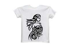 Stunning Mermaid Princess with Zentangle Mandala Product Image 3