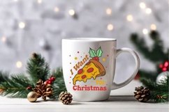 Pizza christmas, i want pizza for christmas svg and sblim Product Image 3