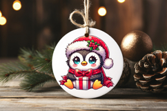 Christmas Penguins Sublimation PNG | Cute Kawaii Designs Product Image 5