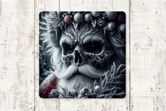 Gothic Christmas Coasters | Dark Santa, Skulls, Tree &amp; Raven Product Image 5