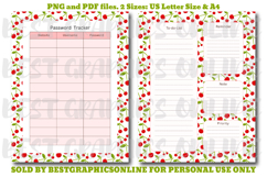 Cherries Daily Planner Printable Pack US Letter Size and A4 Product Image 4