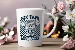 love music, mix tape love song, valentine svg & sublimation Product Image 2