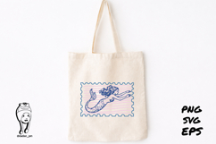 Vintage Sea Life Aesthetic Stamp Product Image 2