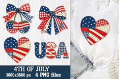4th of July Patchwork Patriotic PNG Designs Product Image 3