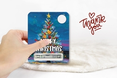 Art Christmas Tree Money Card PNG, Christmas Money Holder Product Image 3