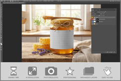 Honey Jar On Kitchen Table Product Image 2